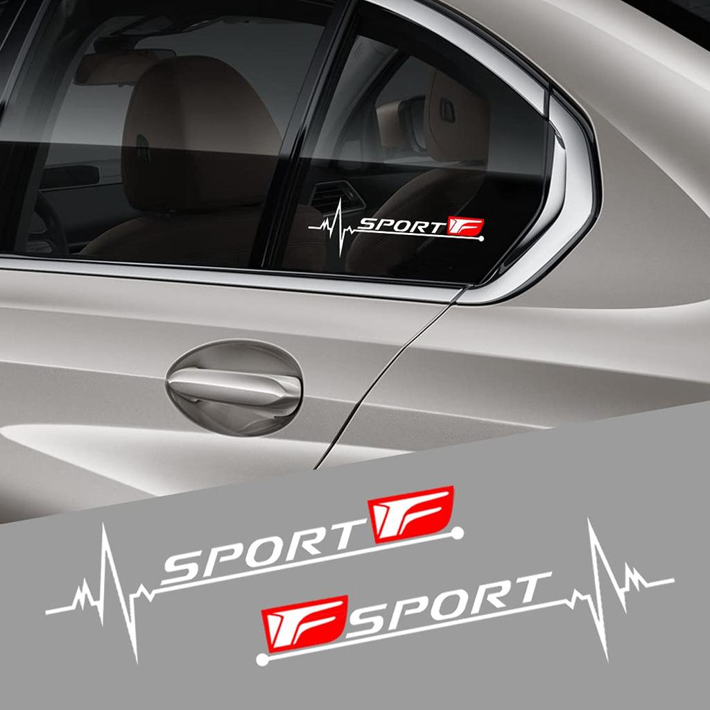Bokos Lexus Side Window Sticker Car Glass Sticker Sport Decoration Sticker White