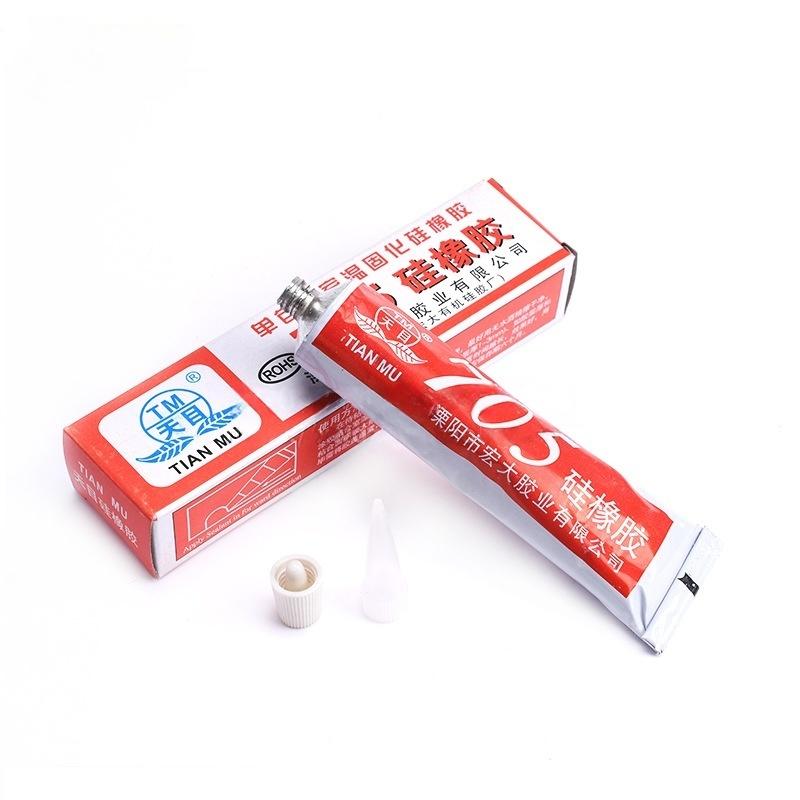 Clear Heat Conduction Silicone Glue TIANMU 705 High Temp Resistant Adhesive for Oven Seal Microwave Repair Household Use
