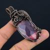 Kunzite Pendant Gemstone Handmade Jewelry,  999 Copper Wire Wrapped Pendant, Gift For Wife Jewelry