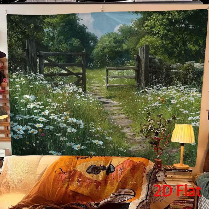 2D Spring Meadow Backdrop for Outdoor & Nature Themed Photoshoot