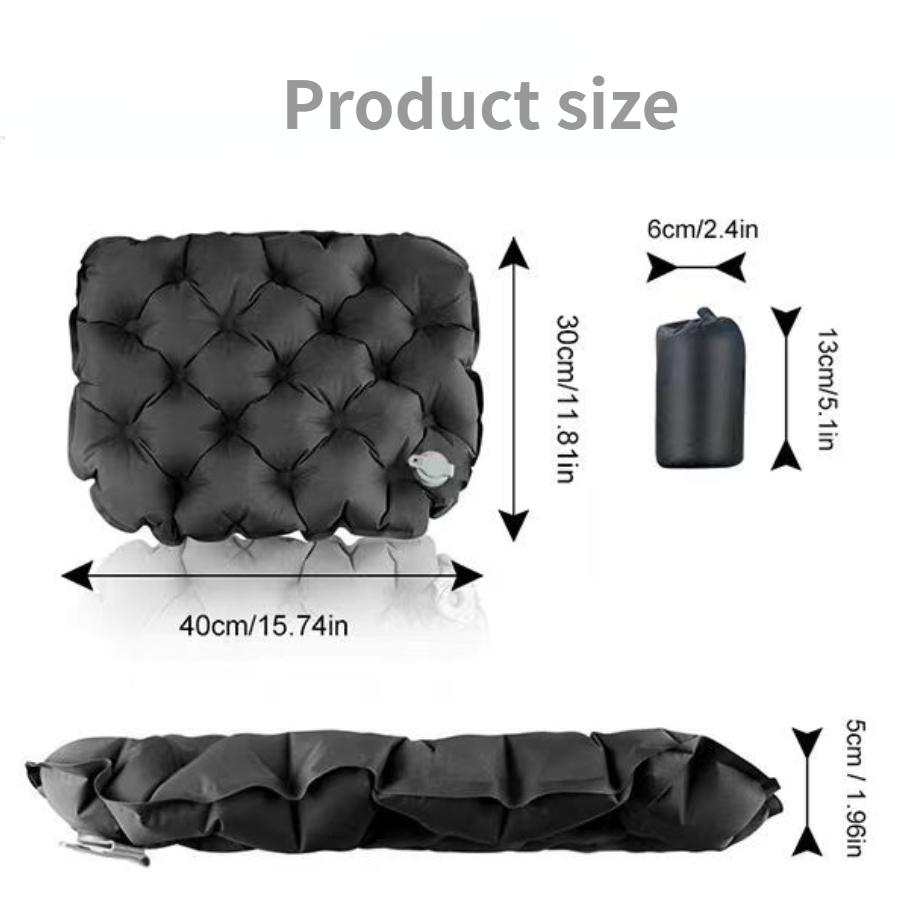 Outdoor Inflatable TPU Seat Cushion, Lightweight, Foldable, Portable, and Portable. Seat Cushion