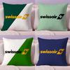 Swiss Air Transport Company S-Swissair Pillow Case Ultra Soft Skin Friendly Fabric Cloud Like Comfort & Concealed Zipper