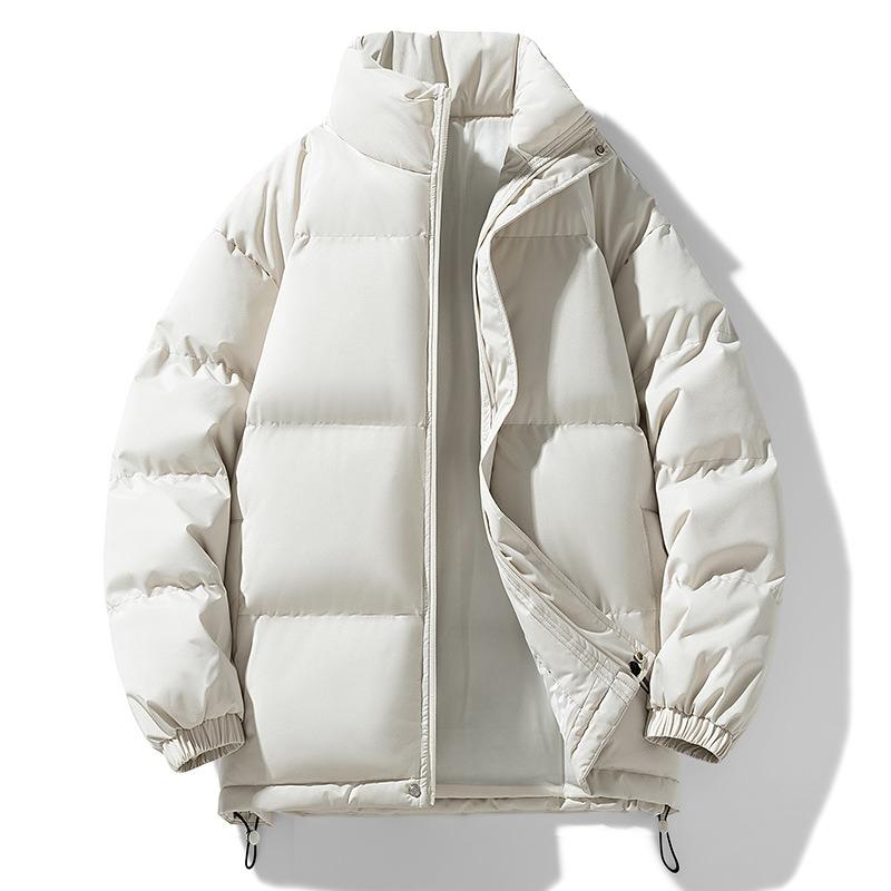 Winter new stand-up collar padded jacket couple jacket thickened padded clothing men's outdoor trendy brand loose warm bread clothing