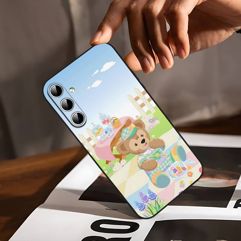 D-duffy Phone Case For Samsung Galaxy S24/S25/S22/S30/Note20/Lite/Ultra/5G/Plus/FE Soft Black