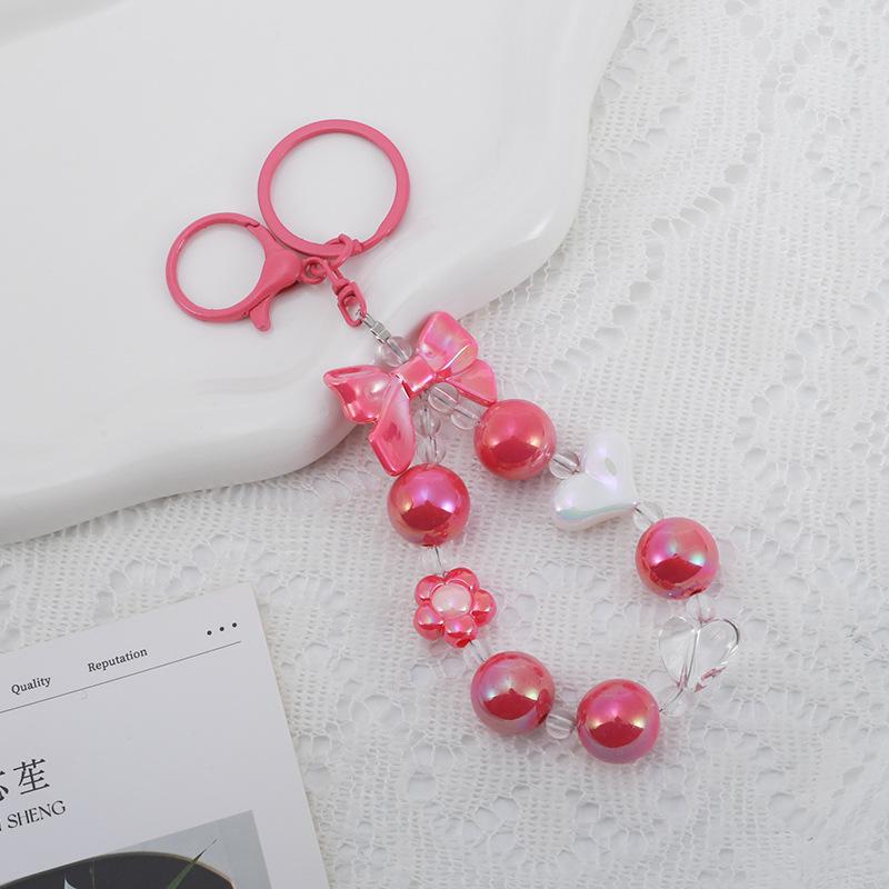 Buntes Blume Perlen Handy und Tasche Schlüsselanhänger Lanyard