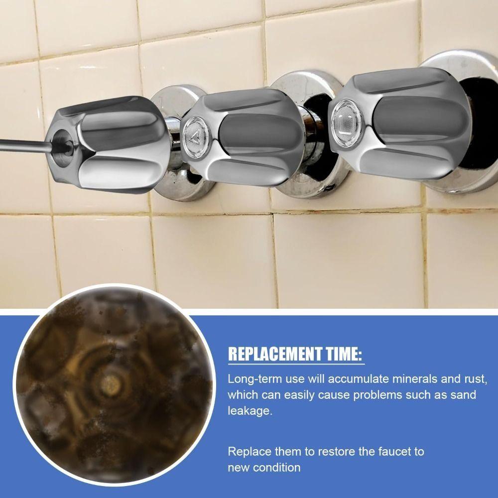 Sturdy Shower Knob Replacement Hot Cold Bathroom Faucet Knobs Faucet Handle  Tub Shower