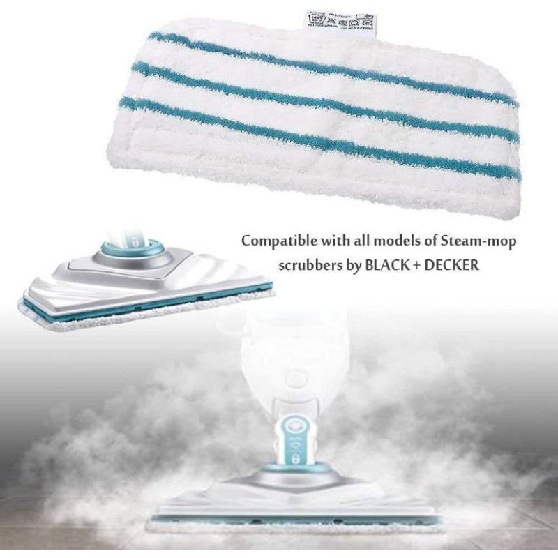 

1 шт. моющаяся накладка из суперволокна для паровой швабры, совместимая со всеми паровыми швабрами Black + Decker, чистая и гигиеничная roomba