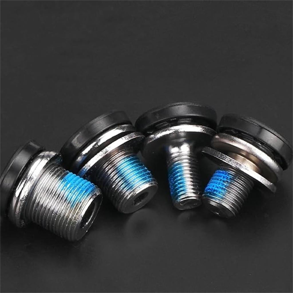 Hexagon & Square Hole Central Shaft Screw – M12  Crank Fixing Bolt,  Bike Replacement Part