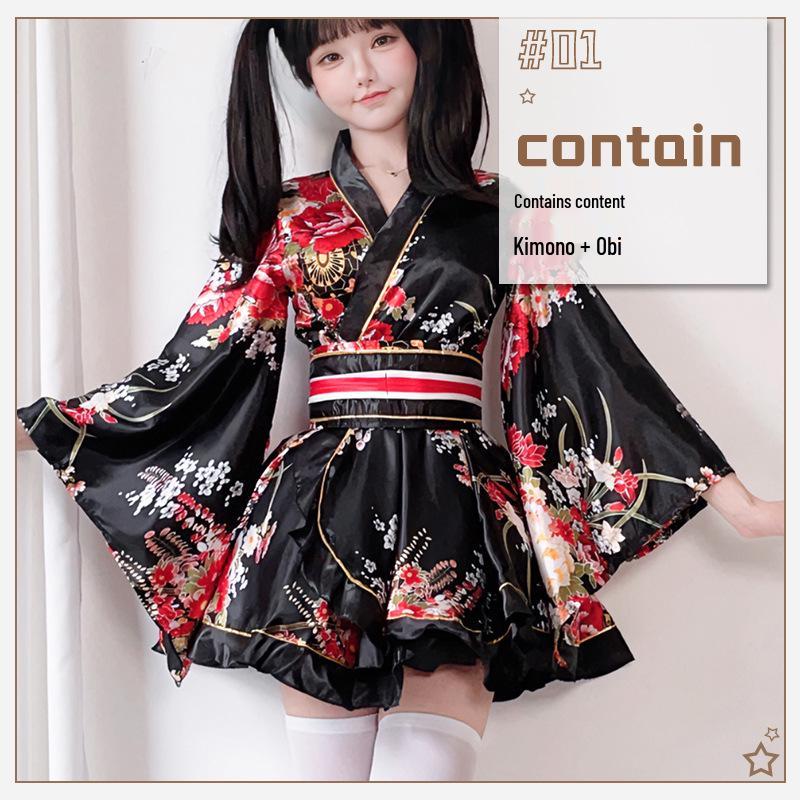 Dámské letní kimono v japonském stylu, cosplay kostým s tradičním potiskem