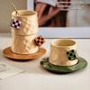 European Style Ceramic Coffee Cup and Saucer Set