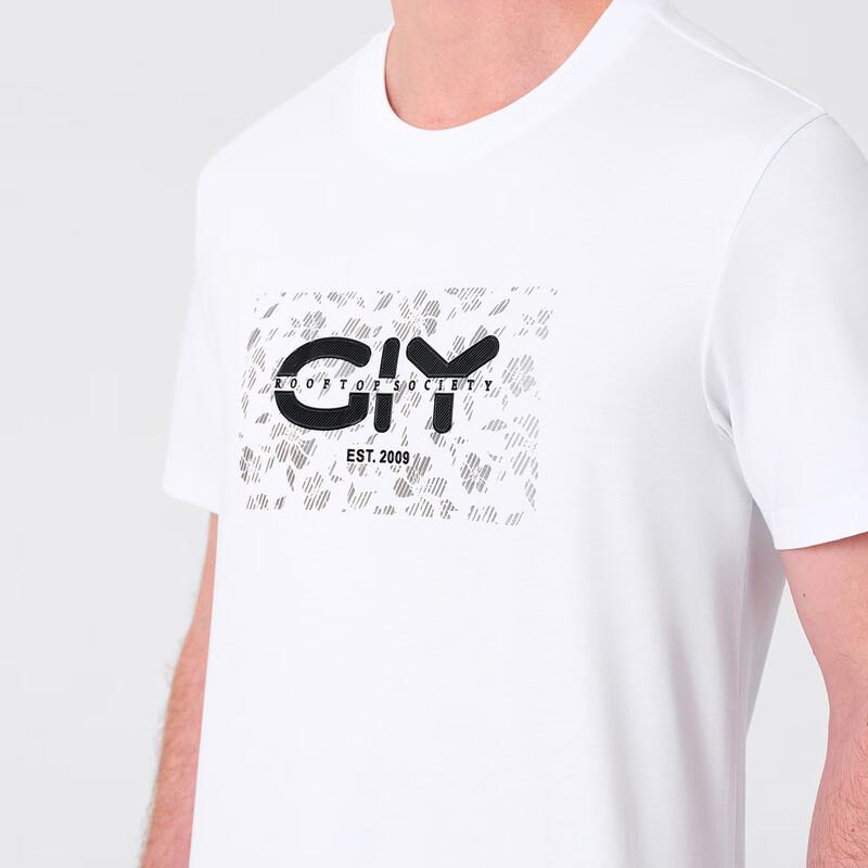 Goldlion Men's Printed Short Sleeve Round Neck T-Shirt