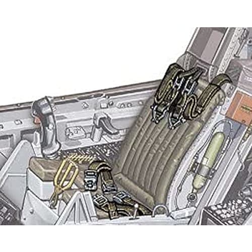 Fine Molds 1/72 Nano Aviation Series Modern Aircraft Seatbelt 2 for F-15 and F-16 Plastic Model Kits, NA8