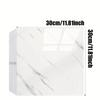 6/10/20Pc Glossy Self-Adhesive Marble Pattern Imitation Tile Wall Sticker Peel And Stick Living Room Kitchen Backsplash Bathroom Quality