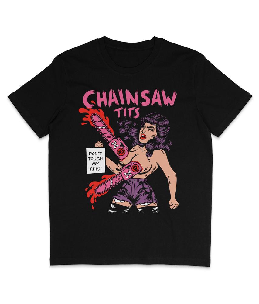 

Chainsaw T**s - Organic T-Shirt - Manga - Feminist - Comic Strip - Punk 4XL