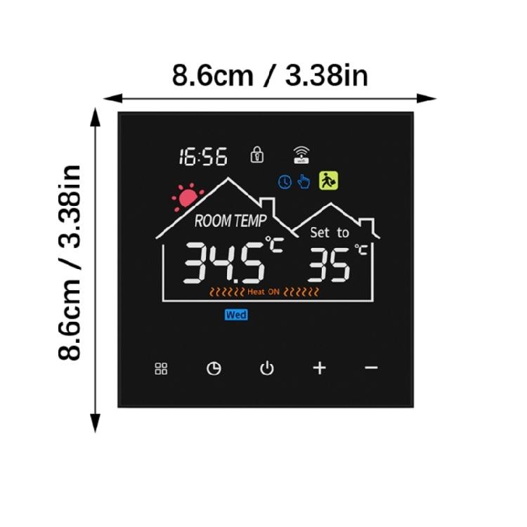 16A WiFi Regulator Electric Heating With Speech Command Application Set Thermoregulation