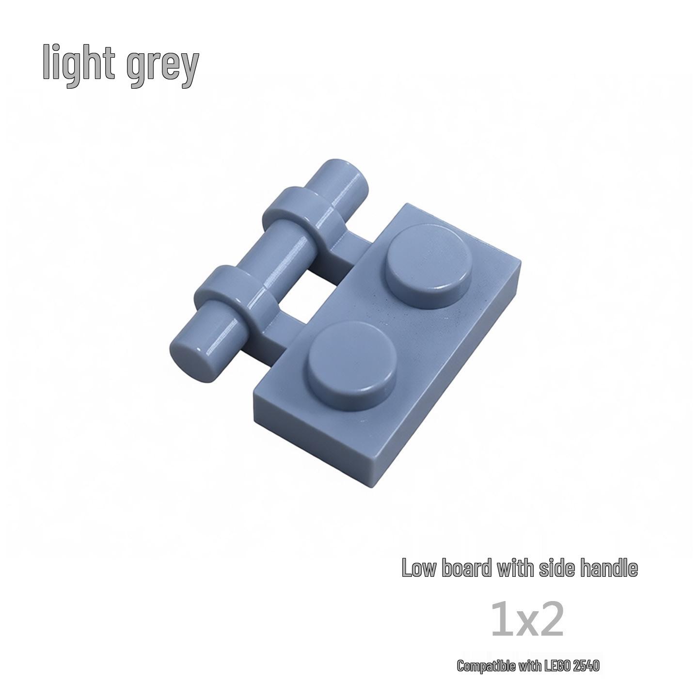 50g MOC Building Blocks: 1x2 Special Shape Flat Plate with Side Handle, Compatible with Lego Compatible with 2540