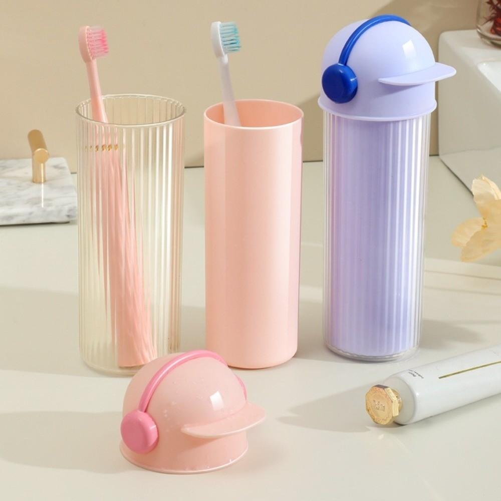 3 in 1 Toothbrush Cup Leak-Proof Dental Appliance Storage Box Portable Toileting Cup Travel