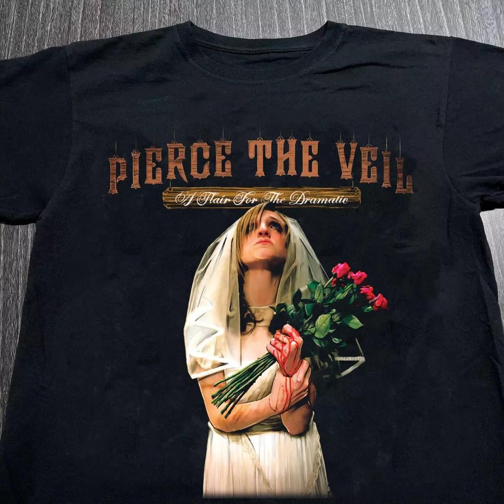 Vtg A Flair for the Dramatic Pierce The Veil Cotton Black T Shirt Unisex T-Shirt XXXL