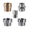 M18/22/24mm Threaded Nickel Plated Copper Connector 1/2" 3/4" Male Thread Shower Pipe Adapter Washing Machine Water Inlet Joint