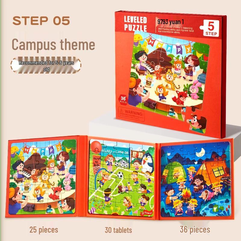 

Детский магнитный набор-пазл 3-в-1: Веселая и познавательная игрушка для раннего развития для детей 3-6 лет