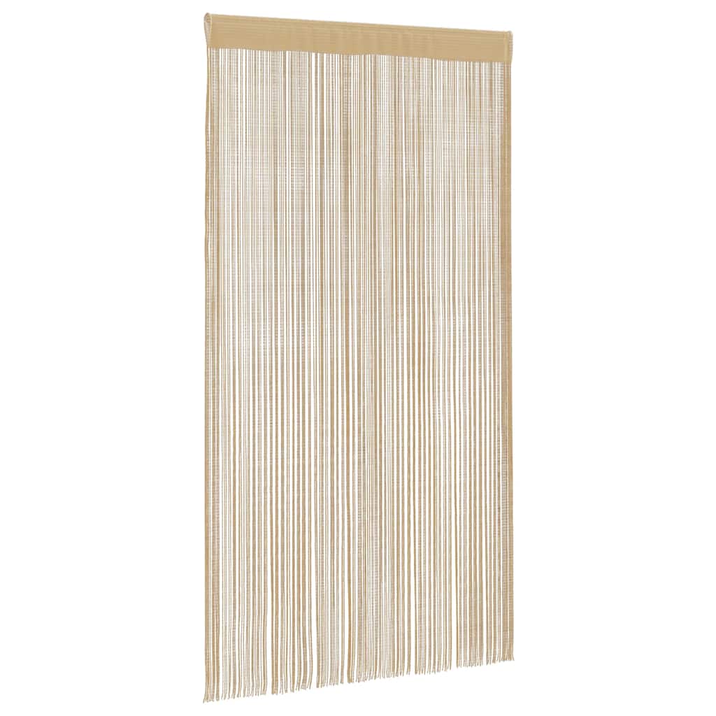 Vidaxl Zasłony Sznurkowe, 2 Sztuki, 140 X 250 Cm, Beżowe