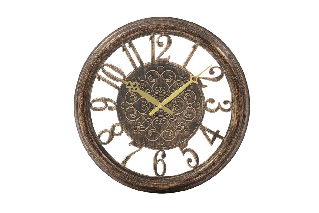 matakoko315 Antique Large Wall Luxury Wall Easy to Stylish Dark Living Room Cool Analog Wall Round Shape Clock, Clock, Overseas-inspired, Stylish,