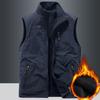 Autumn and Winter Double-sided Vest Men's Outdoor Sports Fleece Vest Polar Fleece Waistcoat Plus Fleece Waistcoat Sleeveless Jacket