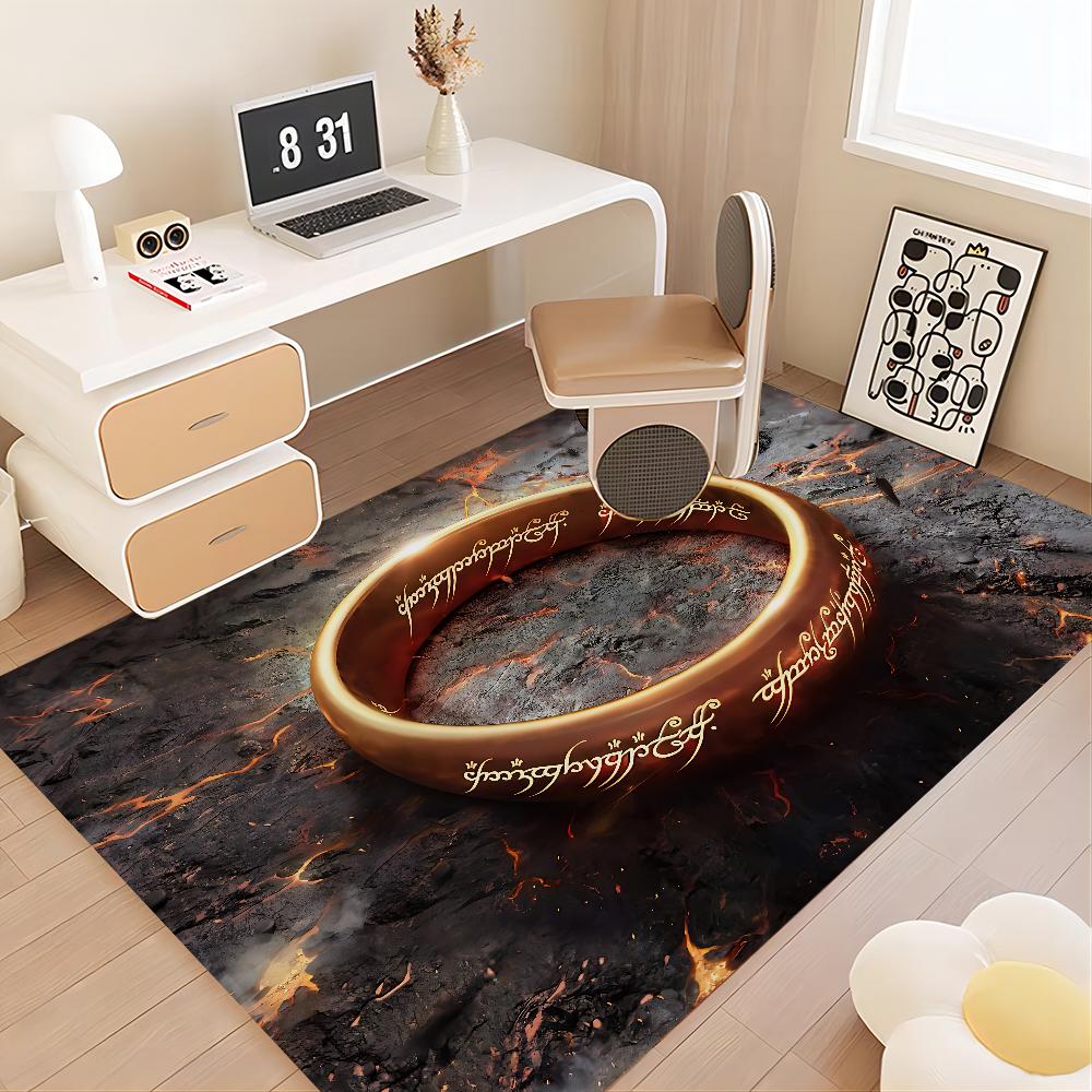 The L-Lord Of The R-Rings Movie Floor Mat Non-Slip Laundry Room Mat Laundry Decor Balcony Child Living Room Household Carpets