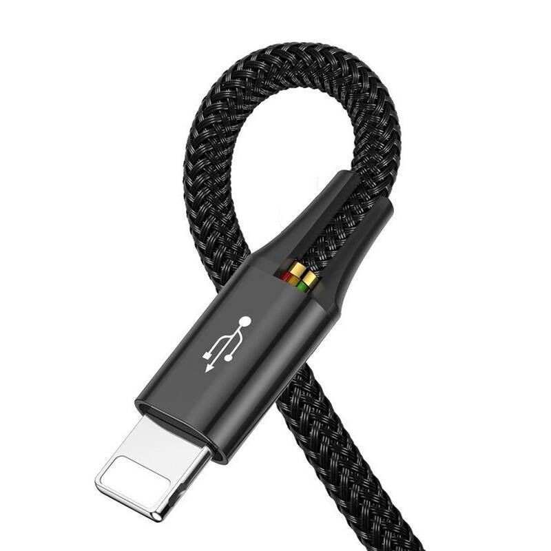 Kabel USB Baseus Snabb 4-i-1 2xUSB-C / Lightning / Micro 3,5A 1,2M (Svart)