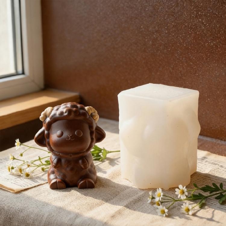 Creative Silicone Lamb Mould Suitable For Crafting Candle Soap Chocolate And Other DIY Projects