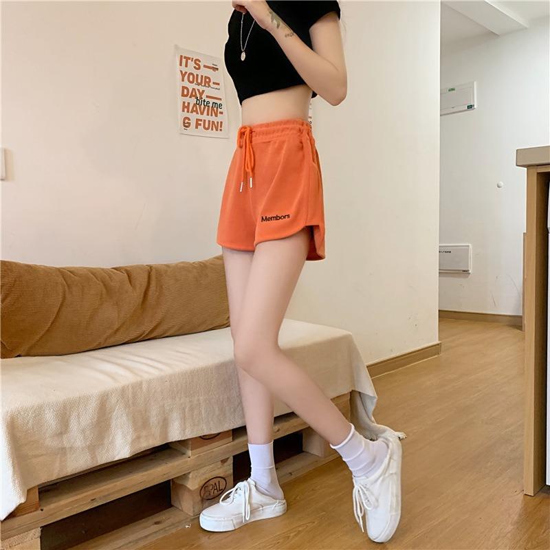High Waist Shorts Women Summer Loose Slim Casual Wear Sports Black Wide Legs High Waist Home Pajama Pants