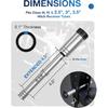 TOPICK 5/8" Trailer Hitch Lock with Extra Long 4-1/2" Span, Stainless Steel Hitch Lock Pin, 2" & 2.5" & 3" Receiver Lock, Truck Locking Hitch Pin,