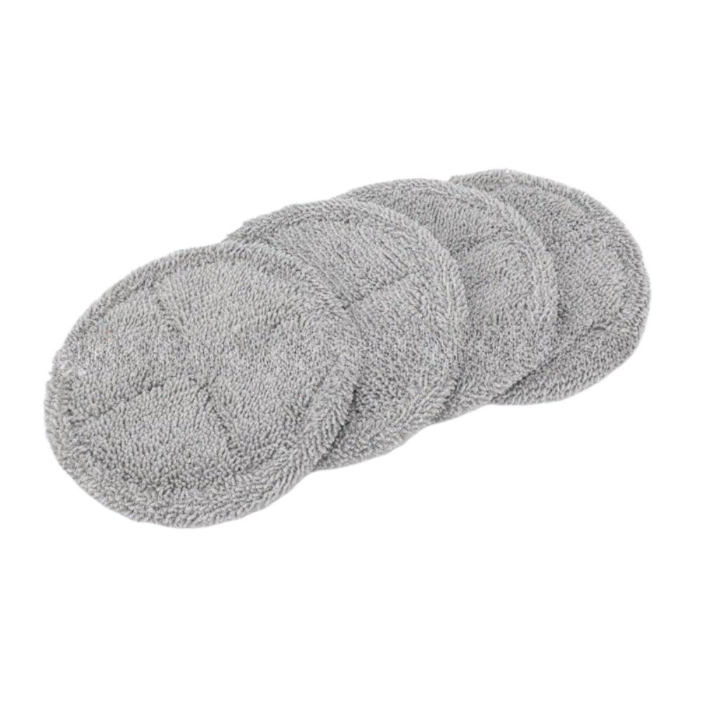 4PCS Round Microfiber Mop Pads for Narwal J1 J2 Robot Vacuum Replacement Cloth Refills Washable Floor Cleaning Rag Parts