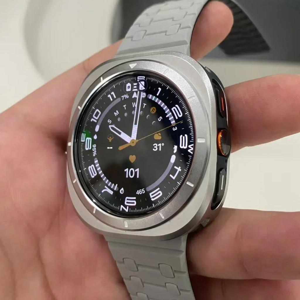 Lyxigt Aluminiumfodral för Samsung Galaxy Watch Ultra 47mm Metallskydd Skärmskydd för samsung galaxy 7 ultra 47 Tillbehör