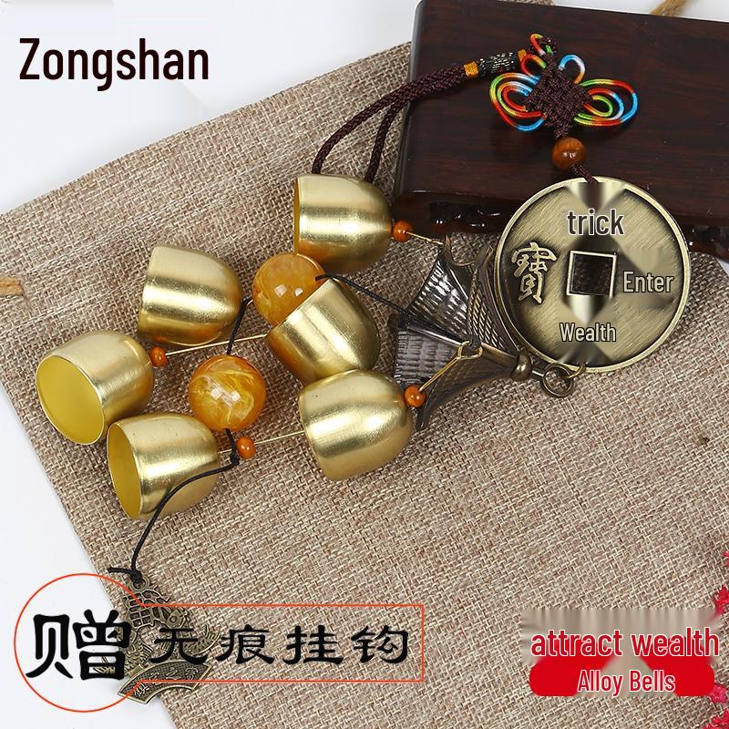 

Медный ветряной колокольчик Фэн-шуй из Лицзяна, Юньнань, с шестью колокольчиками