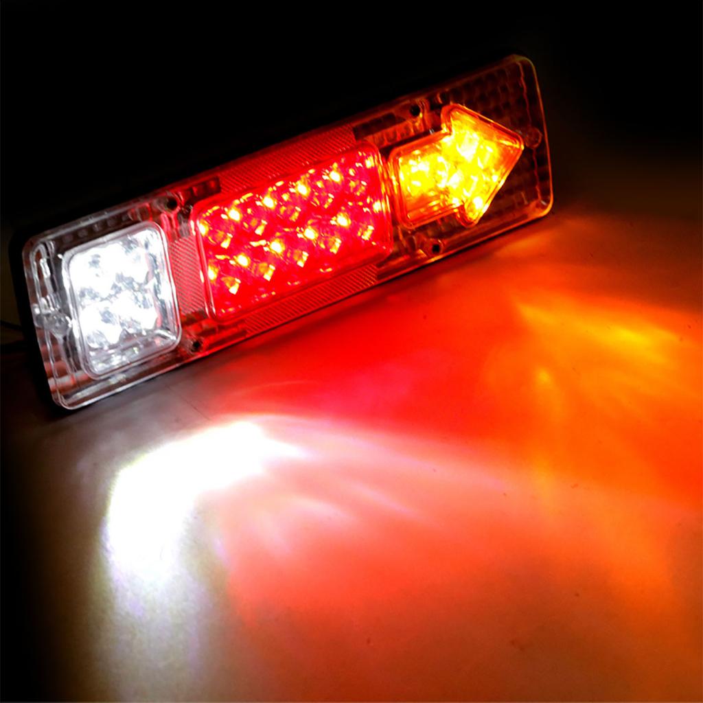 2Pcs 24V 19LED Truck TailLight Bar Turn Signal Lamp Stop Lights For Trailer Pickup Lorries Boat Light Assembly Reversing Lights