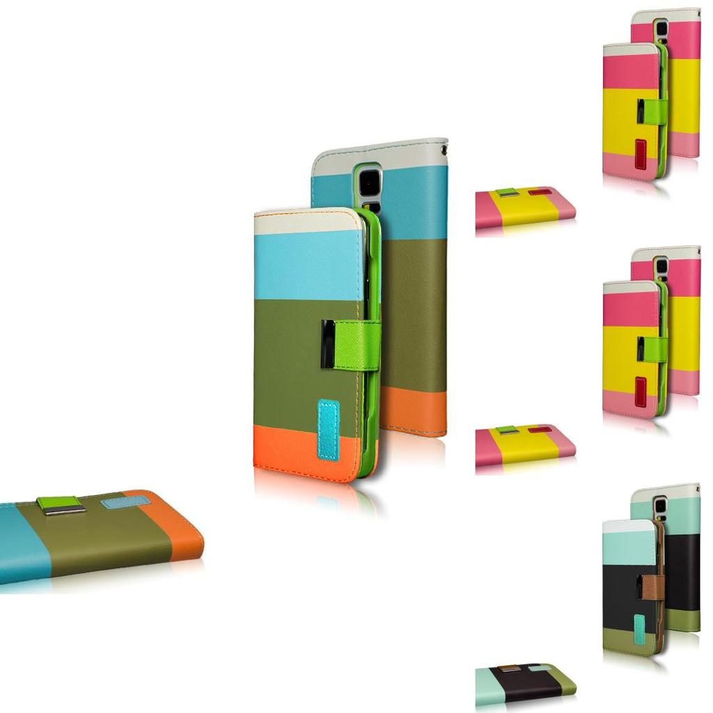 Samsung Foldable Wallet Phone Cover With Card Holder And Kickstand For Travel And Daily