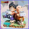 Animation 15CM Dragon Sphere Figure Son Goku and Krillin Milk Delivery Miniature Action Figures Periphery Figure POLYVINYL CHLORIDE Miniature Presents