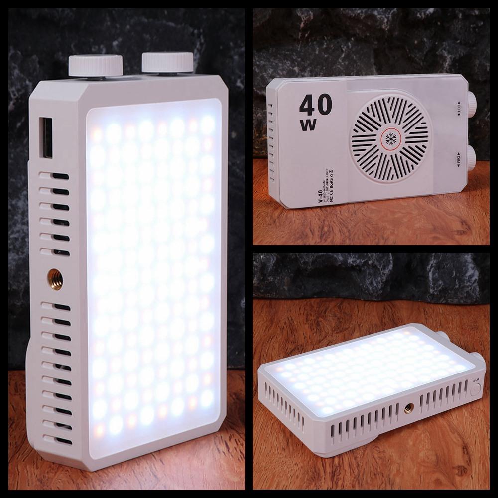 2800-9000K RGB LED Camera Light 40W Pocket Photography Light Mini LED Video Lamp  Photo Studio