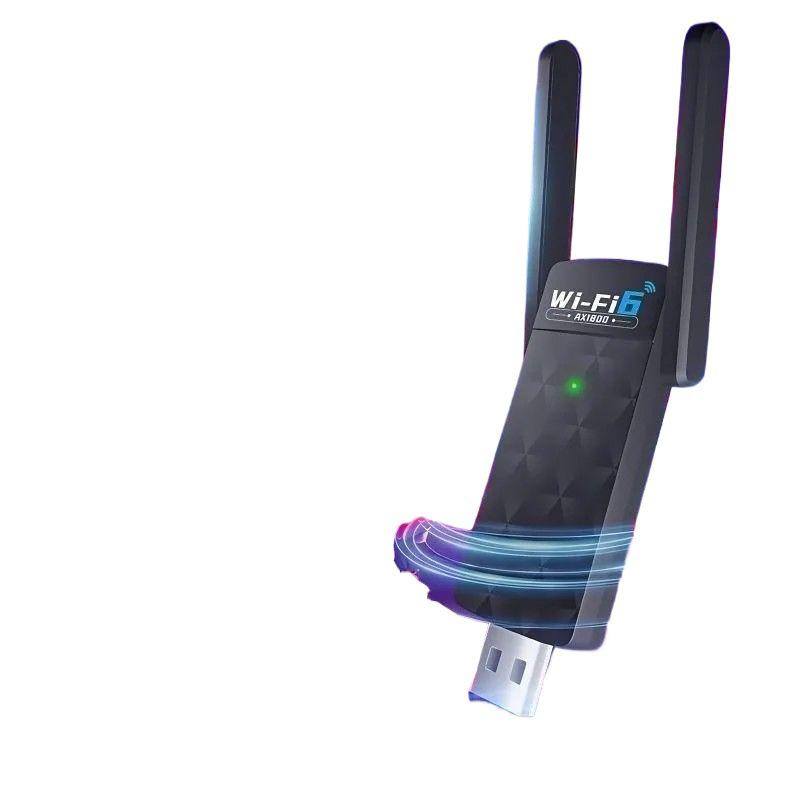 WiFi6 USB Wireless Adapter: Dual-Band Gigabit Network Card & Signal Booster for Desktop/Laptop (Driver-Free)