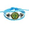 España Guardia Civil El Honor Es Mi Divisa Glass Leather Bracelets Multilayer Spanish Police Braided Bracelets Bangles Jewelry