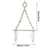 Nordic Wooden Stick Toilet Paper Holder Wall Hanging Hand-woven Tapestry Macrame Kitchen Bathroom Towel Rack Decoration