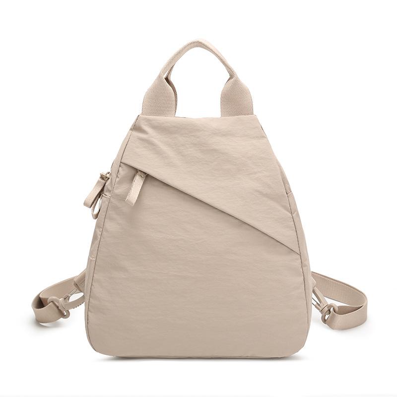 Schoolbag Multifunctional Backpack Women's 1011 New Nylon Cloth Casual Versatile Travel Small Backpack Commuting Oblique Cross Breast Bag Men