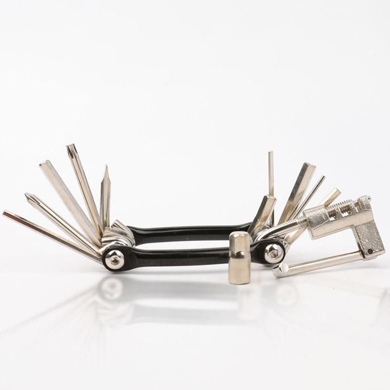Multifunctional Stainless Steel Professional Bicycle Repair Tool Bicycle Accessories Portable Folding Tool Screwdriver