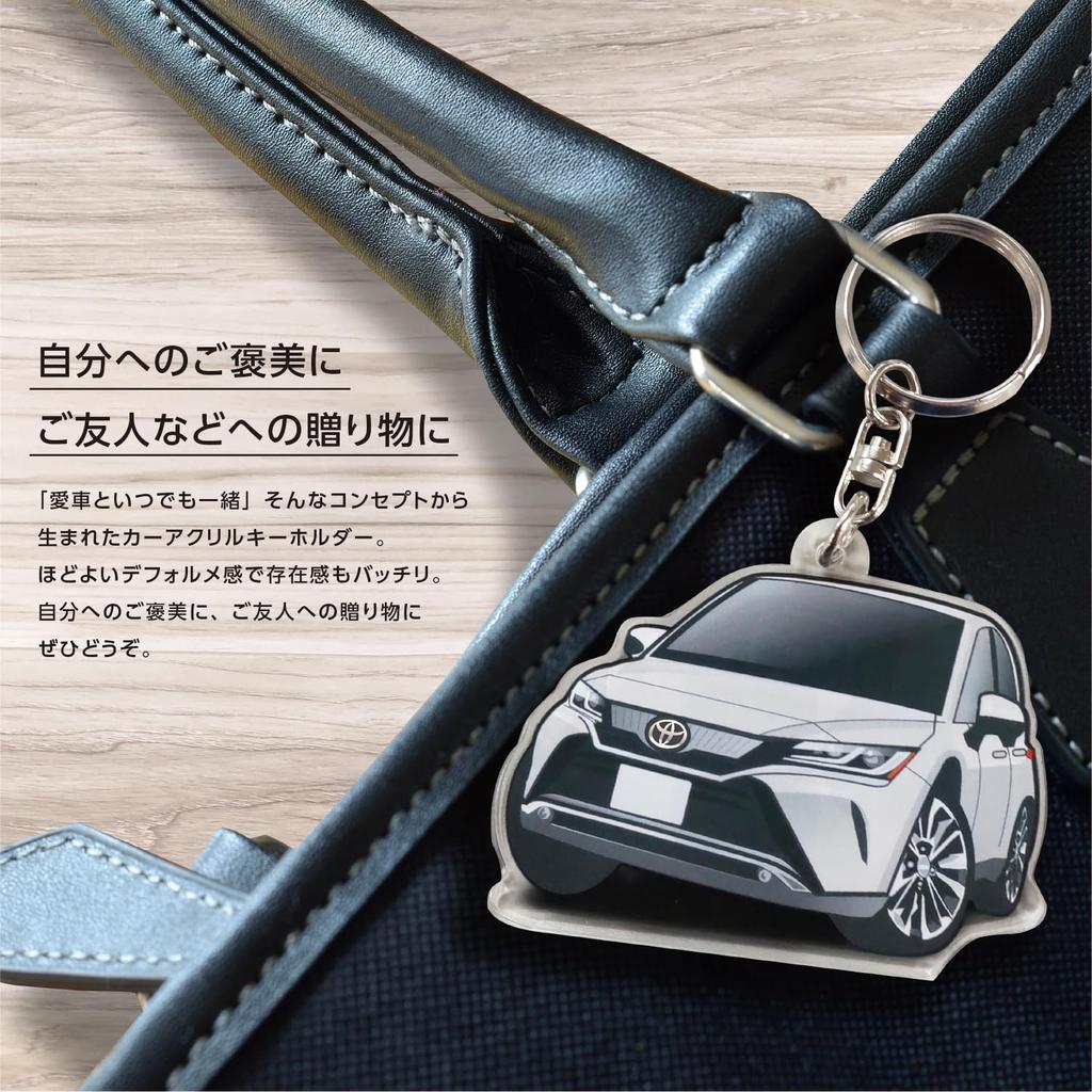 [JP Center] Toyota Licensed Land Cruiser 250 Series Car Acrylic Key Chain (Square Hole), smoky blue