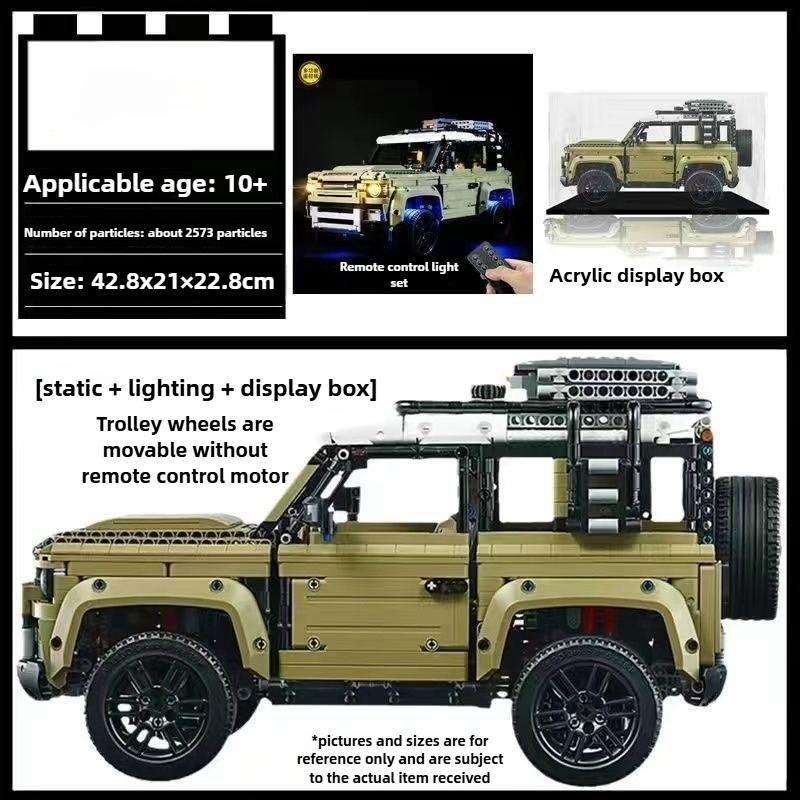 

Сумісний з Lego Defender Позашляховик Модель для складання з будівельних блоків Механічна група Складні освітні іграшки для дорослих 1PC