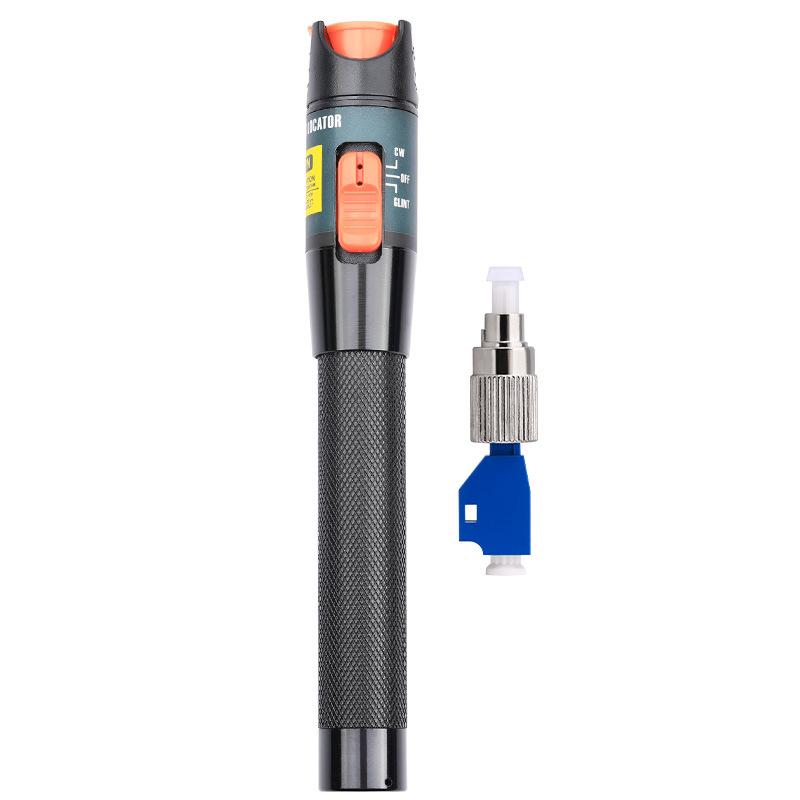 5mW Fiber Optic Red Light Fault Detector Pen with Pigtail Patch Cord, 5 Km Range