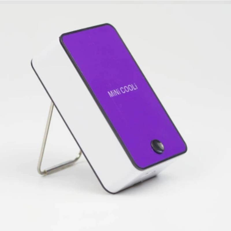 Mini Handheld Usb Fan With Rechargeable Battery For Personal Cooling Purple
