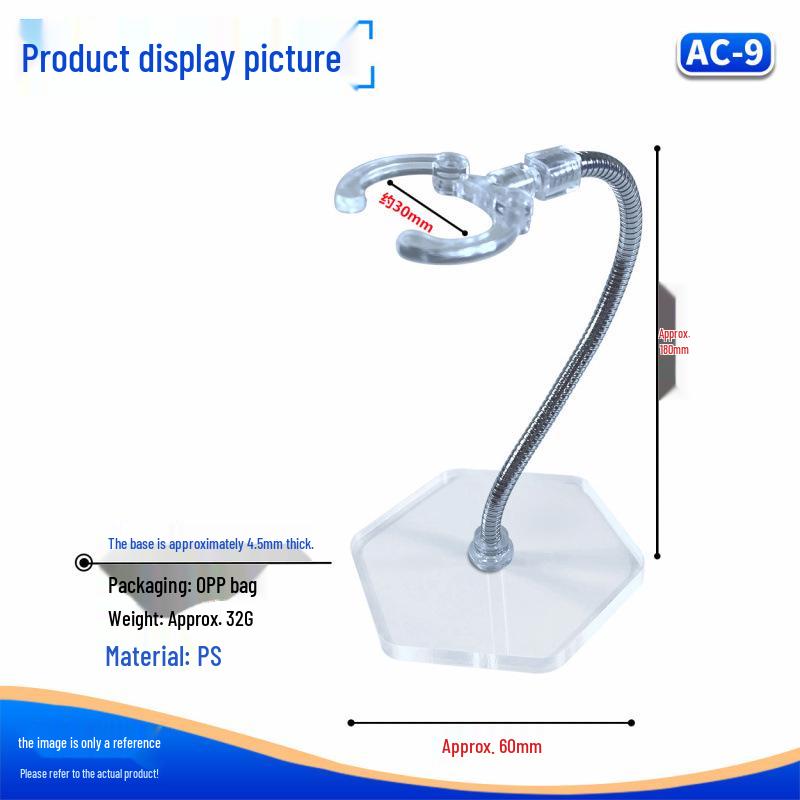 Magnetic Snake Bone BJD Gundam Stand with Flexible Base and Interface