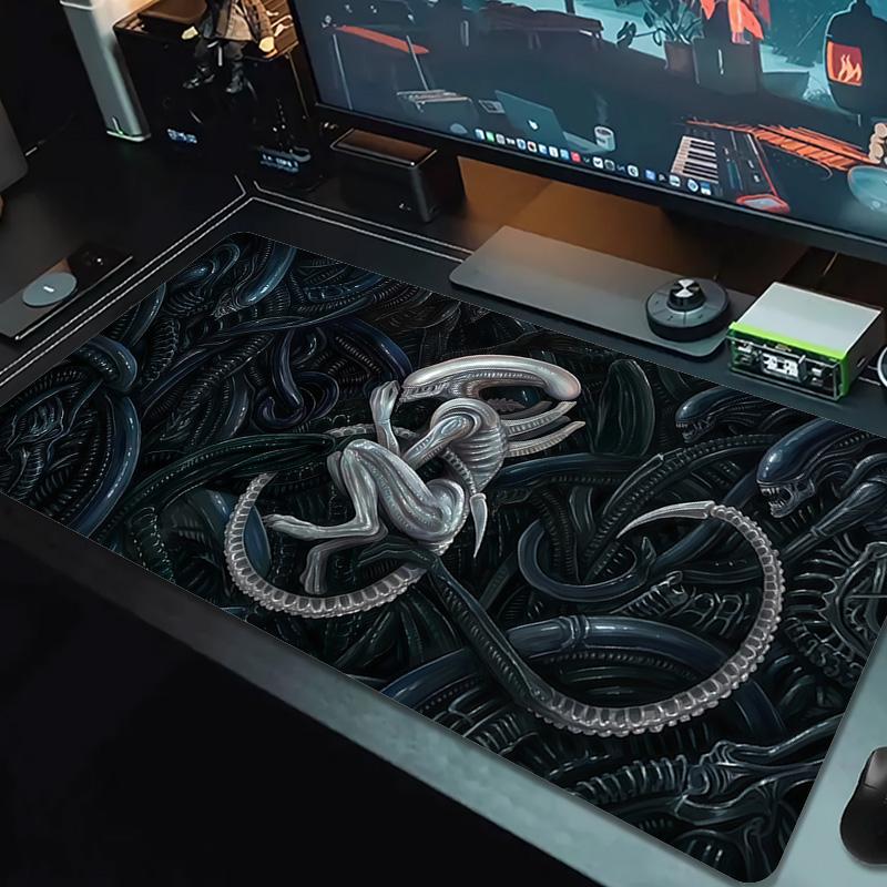 Alien Hunter Lace Solid Color Mouse Pad Large Gaming Table Cushion Non-slip Laptop Tablet Big Mousepad XXL Mat Mini PC Playmat With Lock edge